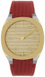 Gucci Dameur Ya163415 Guld/læder Ø34 Mm