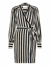 Slfminna-alva Ls Short Wrap Dress O Selected Black
