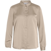 Bluser Vila  Noos Ellette Satin Shirt - Cement