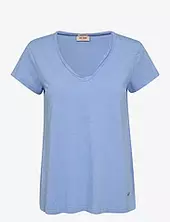 Mmtulli V-ss Basic Tee Mos Mosh Blue