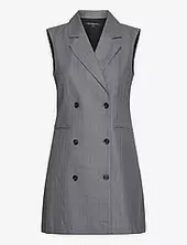 Fiorella Pin Stripe Tuxedo Dre French Connection Grey