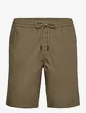 Boardwalk Slub Shorts With Elastic Knowledge Cotton Apparel Green