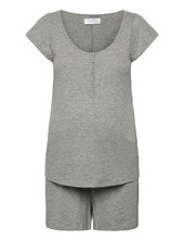 Mlmira Lgm Lia Cap Jrs Pyjamas 2f Noos Mamalicious Grey