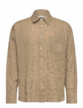 Room Shirt Beige Check Voile Hope Beige