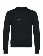 Shadow Script Crewneck Knit Han Kjøbenhavn Black