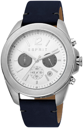 Esprit Herreur Es1g159l0015 Hvid/læder Ø45 Mm