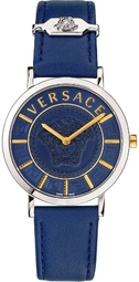 Versace Dameur Vek400121 Blå/læder Ø36 Mm
