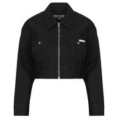 Cowboyjakker Calvin Klein Jeans  Denim Cropped Jacket Soft Black