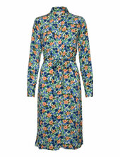Objhiromi L/s Shirt Dress 126 Object Blue