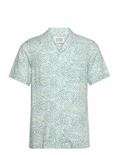 Aop Short-sleeved Regular Fit Viscose Shirt Scotch & Soda Blue