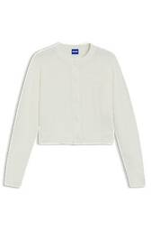 Cardigan Med Relaxed Fit I Langhåret Garn