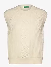 Sleeveless Sweater United Colors Of Benetton Cream