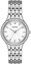 Bulova Dameur 96x146 Crystal Hvid/stål Ø32 Mm