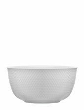 Rhombe Serving Bowl Ø22 Cm White Lyngby Porcelæn White