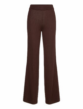 Fine Knit Wide Pants Davida Cashmere Brown