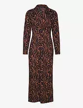 Zaria Textured Midi Dress French Connection Brown
