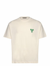 Tjorn Boxy Printed T-shirt J. Lindeberg Cream