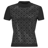 T-shirts M. Korte ærmer Guess  Mock Necjk All Over Logo