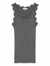 Rwbabette Silk Sl U-neck Long Lace Rosemunde Black