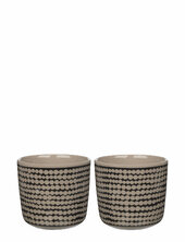 Siirtola. Cup 2dl W/out H 2pcs Marimekko Home Brown