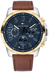 Tommy Hilfiger Herreur 1791561 Blå/læder Ø48 Mm