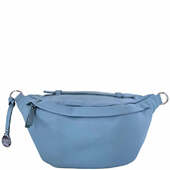 Style Portugal I Lyseblåt Kvalitetslæder. Stor Og Rummelig Bumbag Med Plads Til Det Meste Inkl. Vandflasken