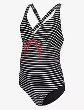 Mlnewjose Stripe Swimsuit Recycled A. Mamalicious Black