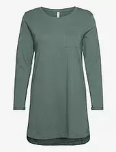 Nightie Ls Pocket Hunkemöller Green