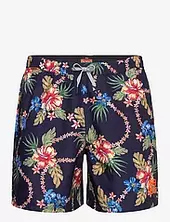 Hawaiian Print 16 Swim Short Superdry Navy