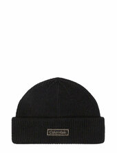 Patch Chunky Rib Docker Beanie Calvin Klein Black