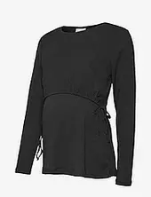 Mlcaileen June L/s Jrs Top 2f Mamalicious Black