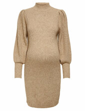 Olmkatia L/s Dress Knt Noos Only Maternity Beige