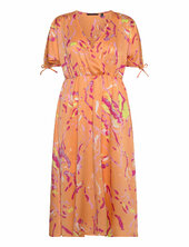 Vmheart Oli 2/4 Calf Dress Wvn Ce Cp Vero Moda Orange