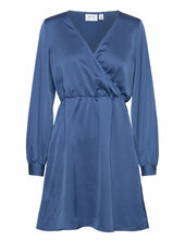 Viellette Wrap L/s Dress/su - Noos Vila Blue