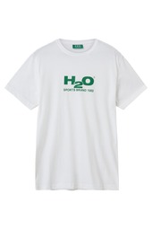 H2o - T-shirt - Basic Logo Tee - White/cactus