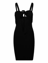 Viscose Jersey Stretch Mini Drape Dress Han Kjøbenhavn Black