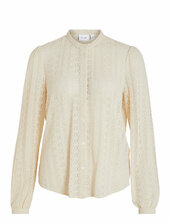 Vichikka Lace L/s Shirt - Noos Vila Cream