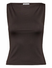 Annie Boatneck Sleeveless Top Weekday Brown