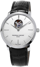Frederique Constant Herreur Fc-312s4s6 Slimline Sølvfarvet/læder