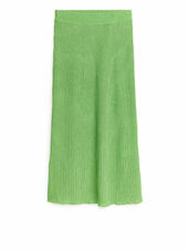 Rib Jersey Skirt - Green