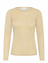 Garimasz Wool Ls Blouse Saint Tropez Beige