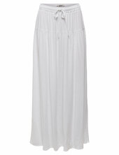 Onlsiesta Mw Linen Bl Long Skirt Pnt Only White