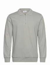 Jersey Pique W Zip L/s Lindbergh Grey