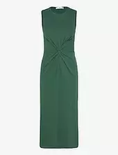 Knotted Cotton Dress Mango Green