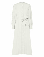 Yasyamina Ls Long Shirt Dress S. Yas White