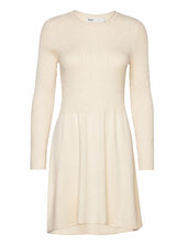 Onlalma L/s O-neck Dress Knt Noos Only Beige