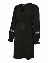Vmmalva Lace Ls Short Dress Wvn Ga Vero Moda Maternity Black