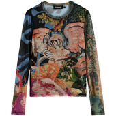 Langærmede T-shirts Desigual Ts_dragon_lacroix 25wwtk39