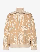 Tine Jacquard Half Zip Holzweiler Beige