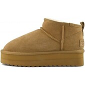Vinterstøvler Colors Of California  Platform Sheepskin Suede Boot